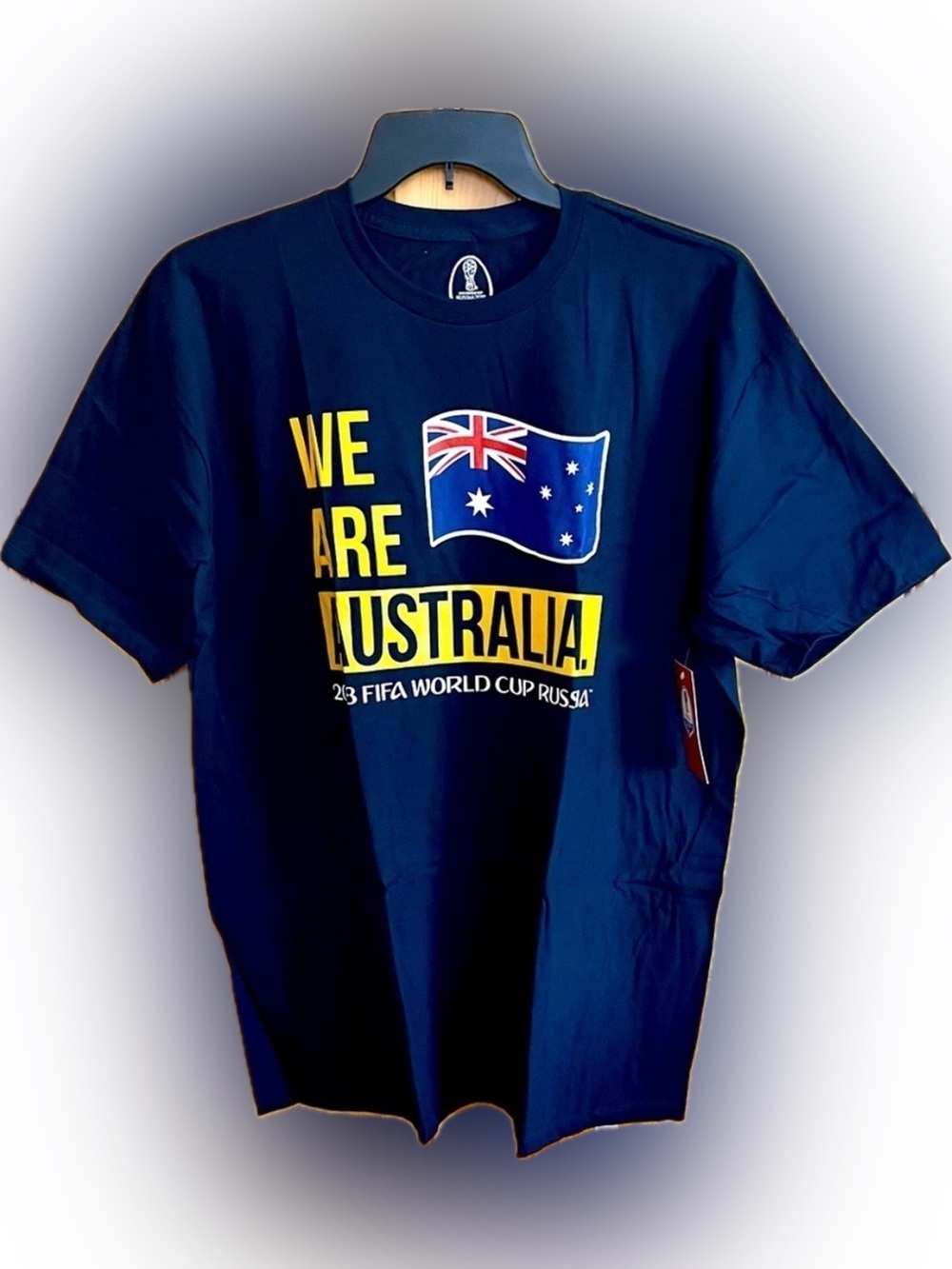 NWT Official FIFA 2018 World Cup Russia Australia Socceroos T-Shirt 2XL Gorpcore